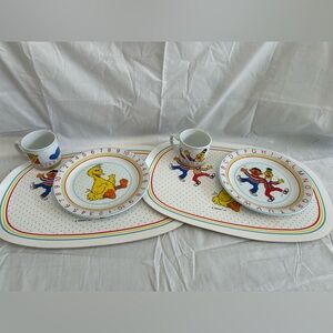 Sesame Street Alphabet Dining Set - Blue and Yellow